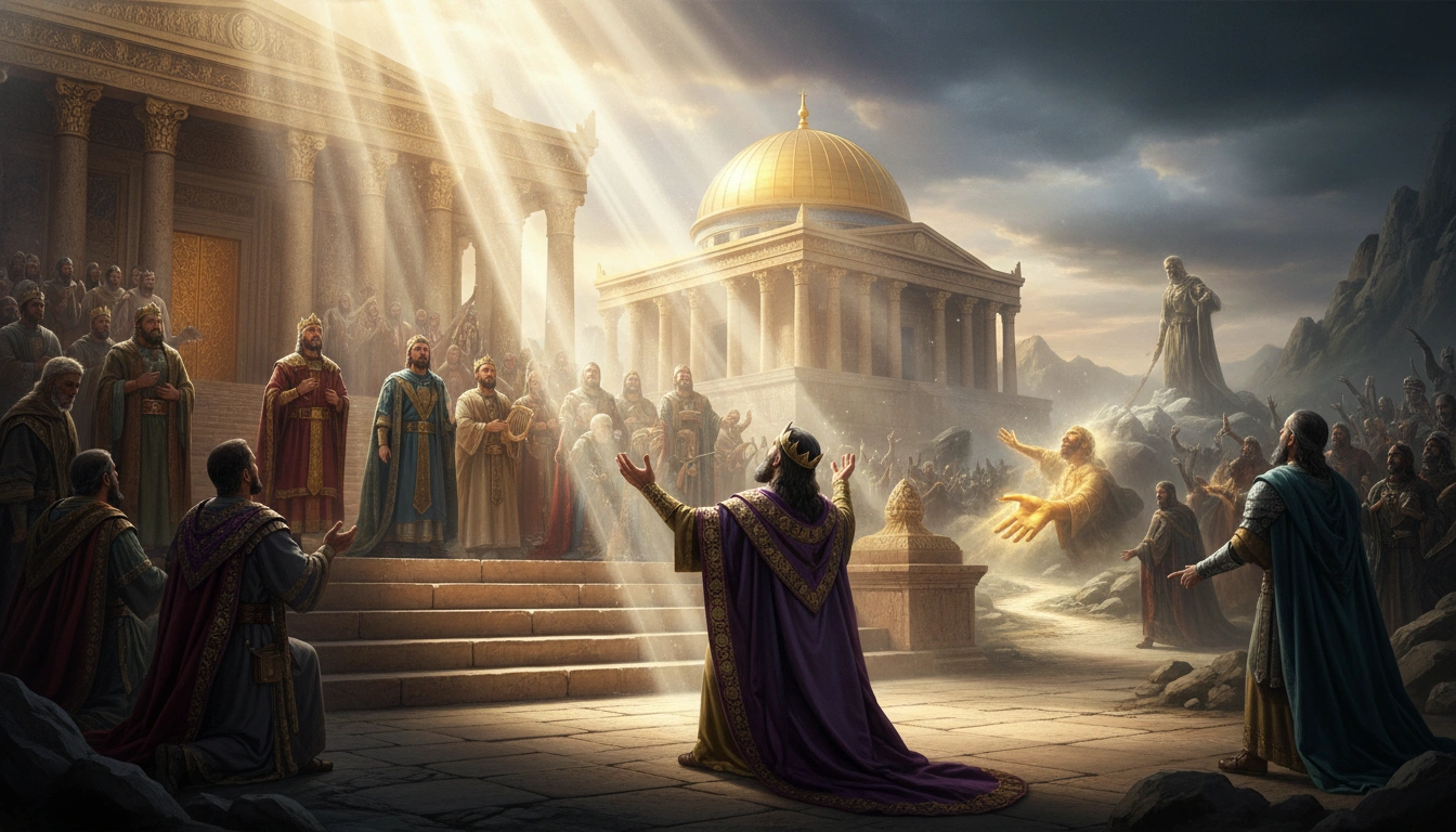 Psalms Chapter 138 - Biblical scripture imagery